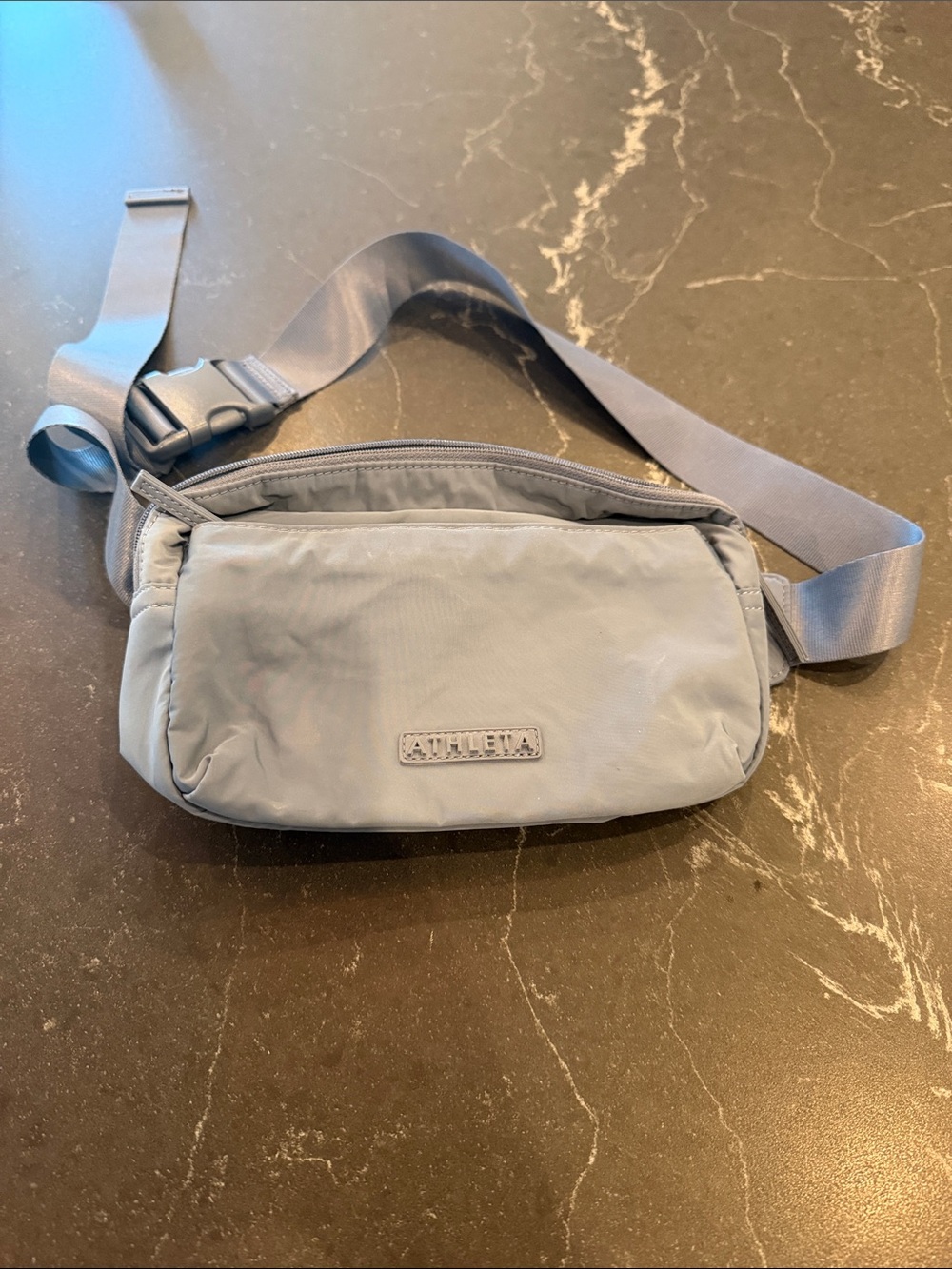 Athleta Light Blue Belt Bag with Adjustable Strap